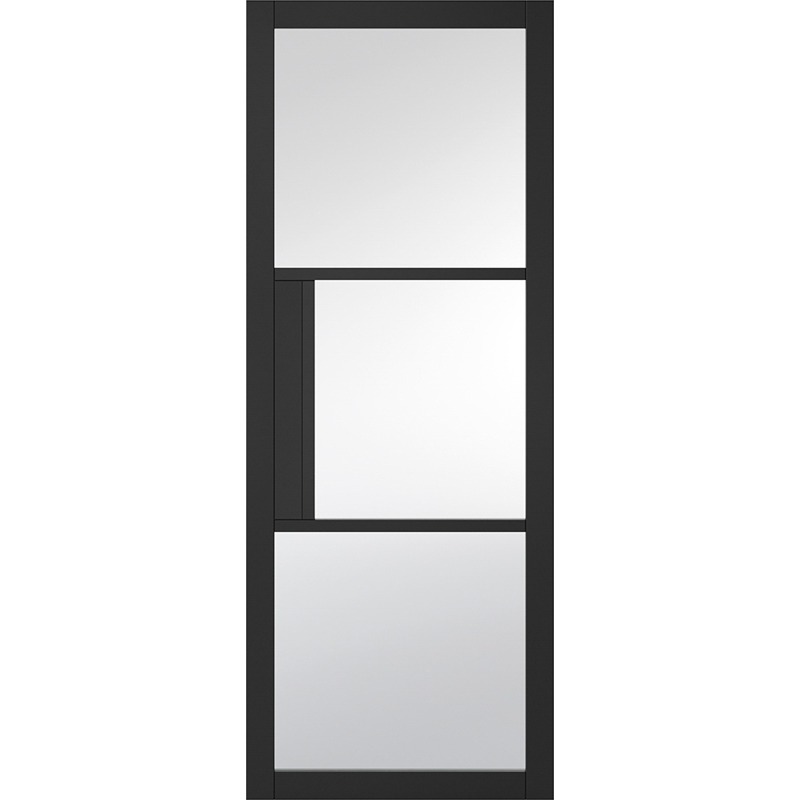 Internal Primed Black Tribeca Glazed Door